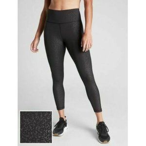 Athleta High Rise Serpent Chaturanga Tight in Black